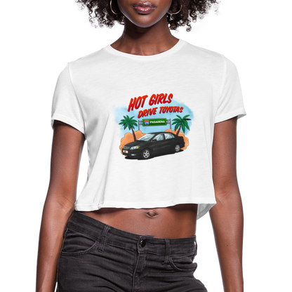 Hot Girls Drive Toyotas - white