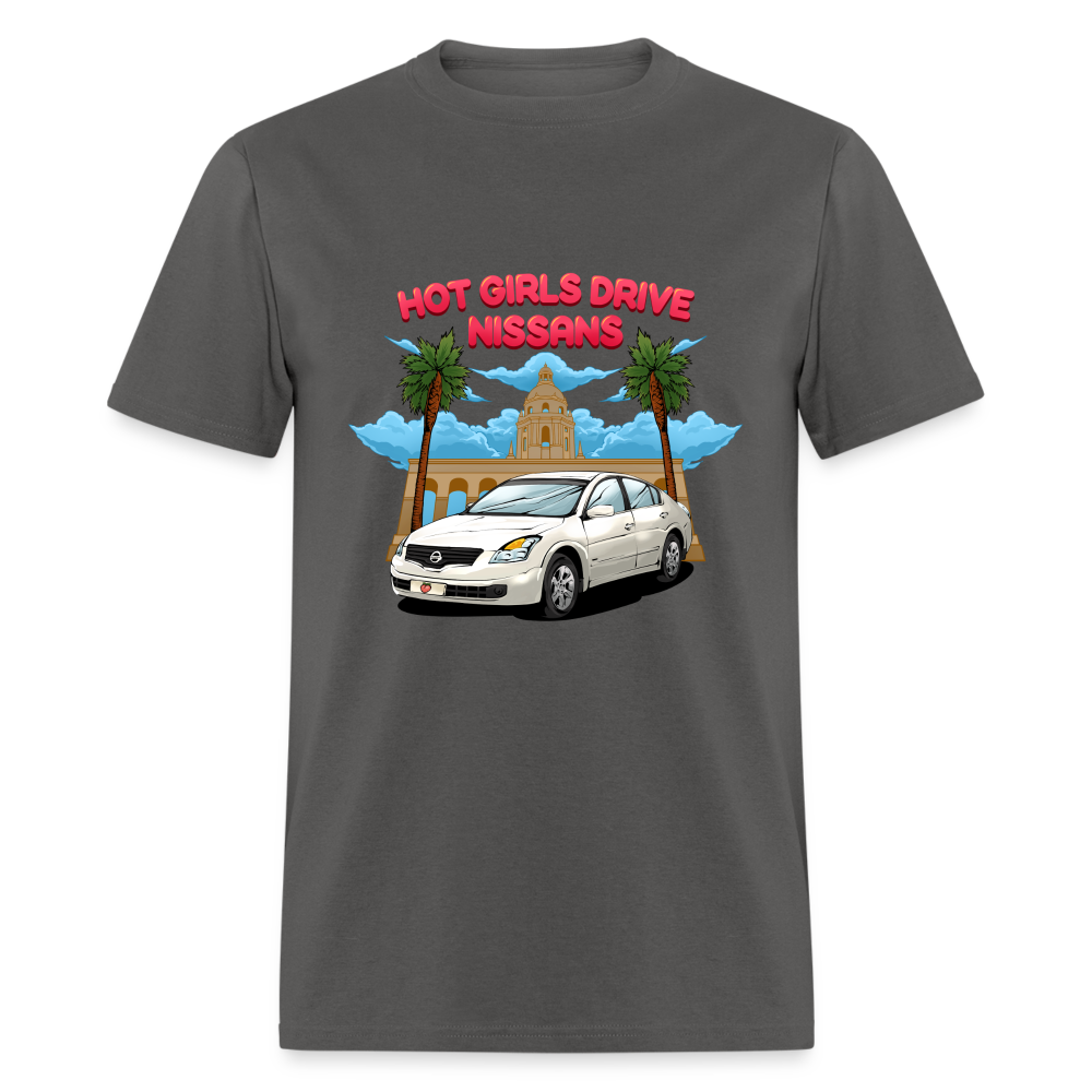 Hot Girls Drive Nissans Unisex Classic T-Shirt - charcoal