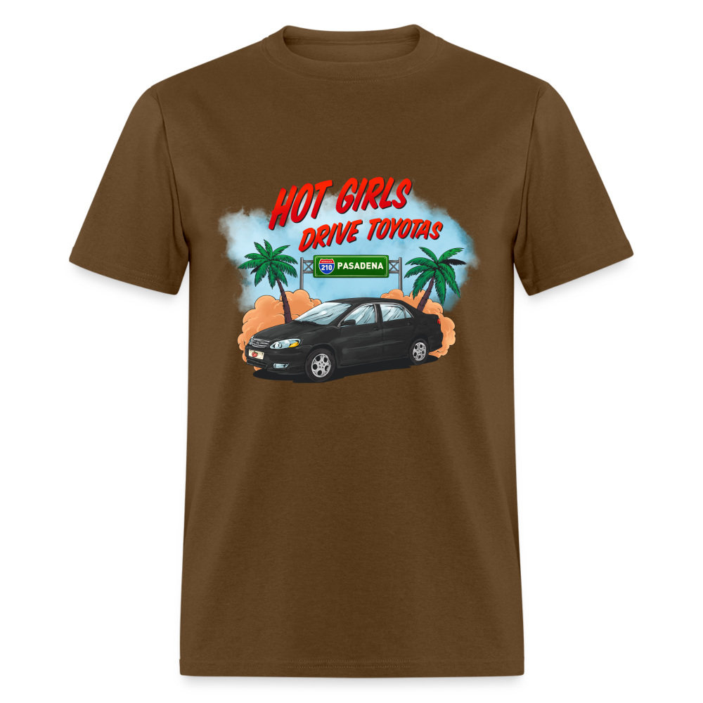 Hot Girls Drive Toyotas Unisex Classic T-Shirt - brown