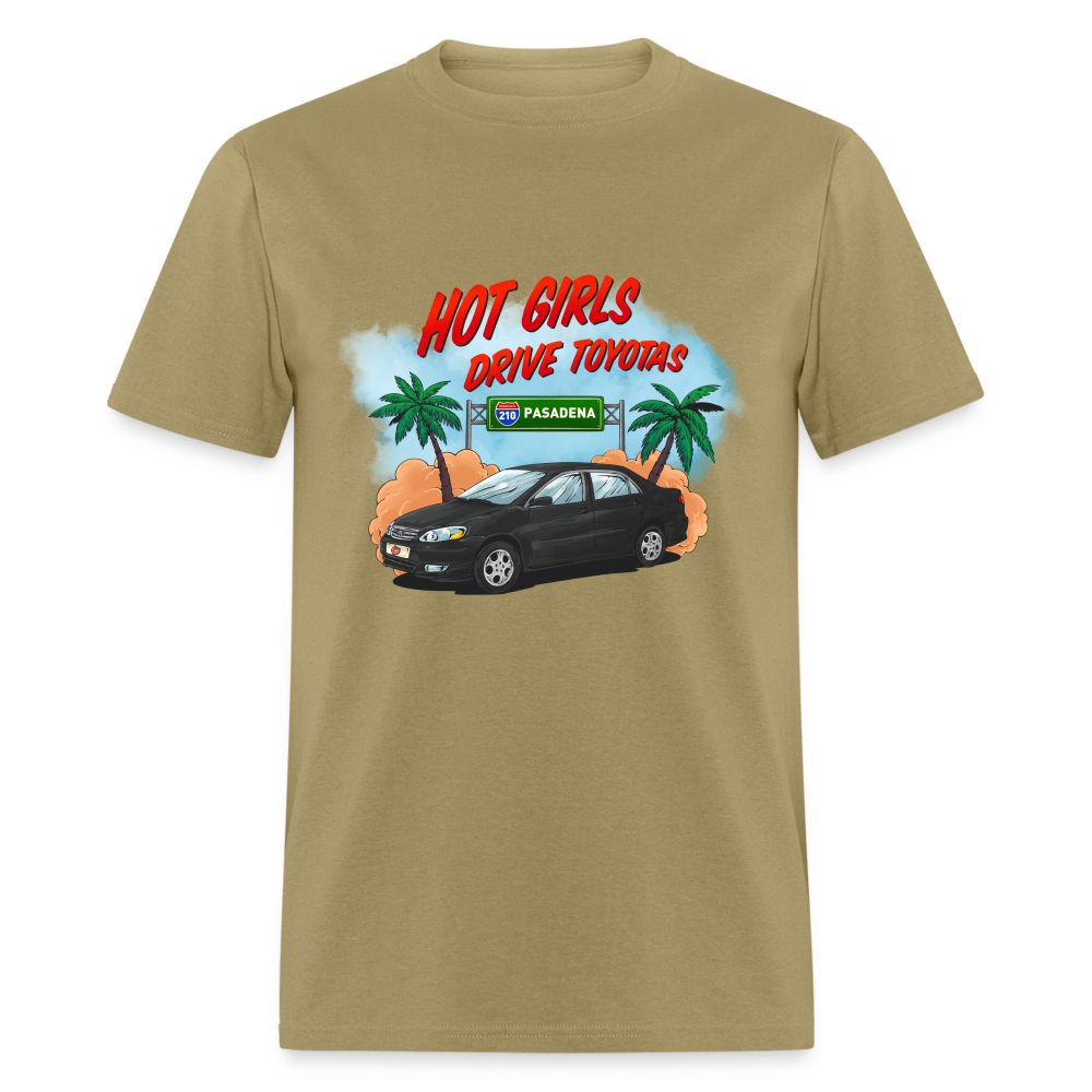 Hot Girls Drive Toyotas Unisex Classic T-Shirt - khaki