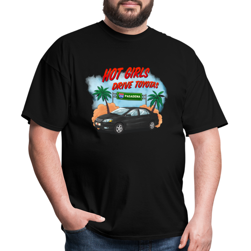 Hot Girls Drive Toyotas Unisex Classic T-Shirt - black