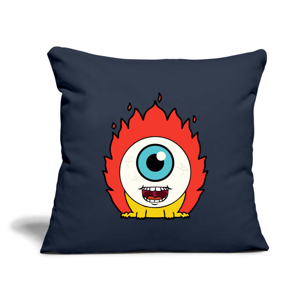 Flamin' Tom Throw Pillow Cover 18” x 18” - navy