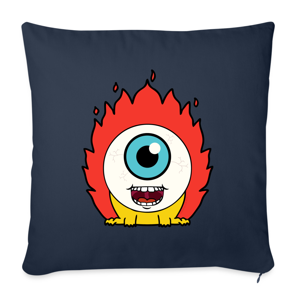 Flamin' Tom Throw Pillow Cover 18” x 18” - navy