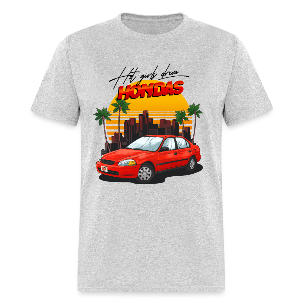 Hot Girls Drive Hondas Unisex Classic T-Shirt - heather gray