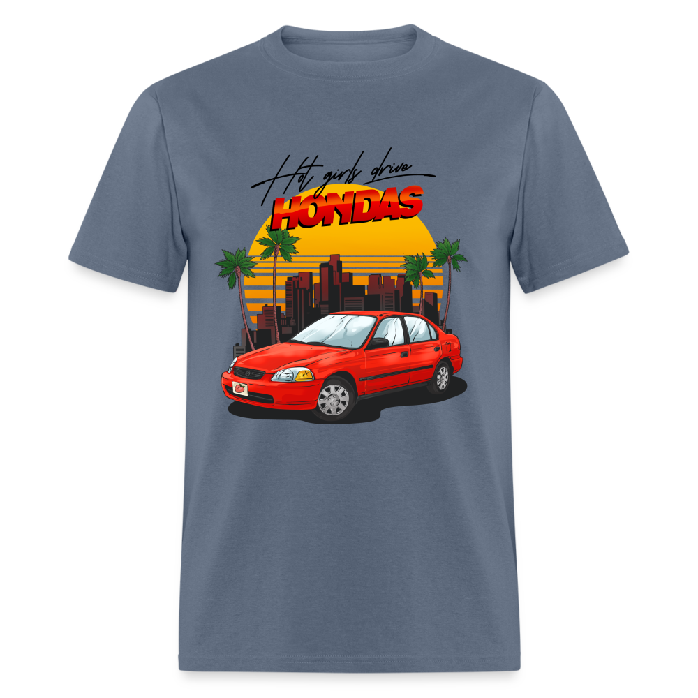 Hot Girls Drive Hondas Unisex Classic T-Shirt - denim