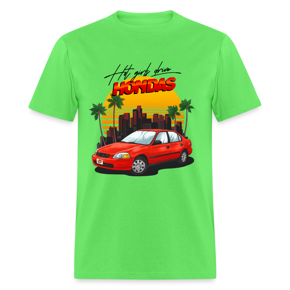 Hot Girls Drive Hondas Unisex Classic T-Shirt - kiwi