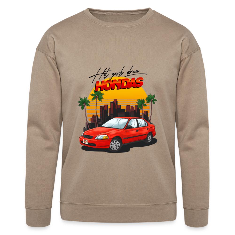Hot Girls Drive Hondas Unisex Sweatshirt - tan