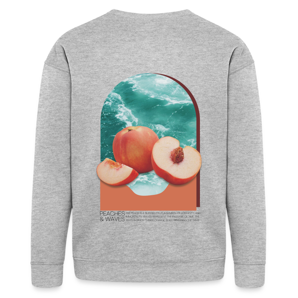 Peaches & Waves Unisex Sweatshirt - heather gray