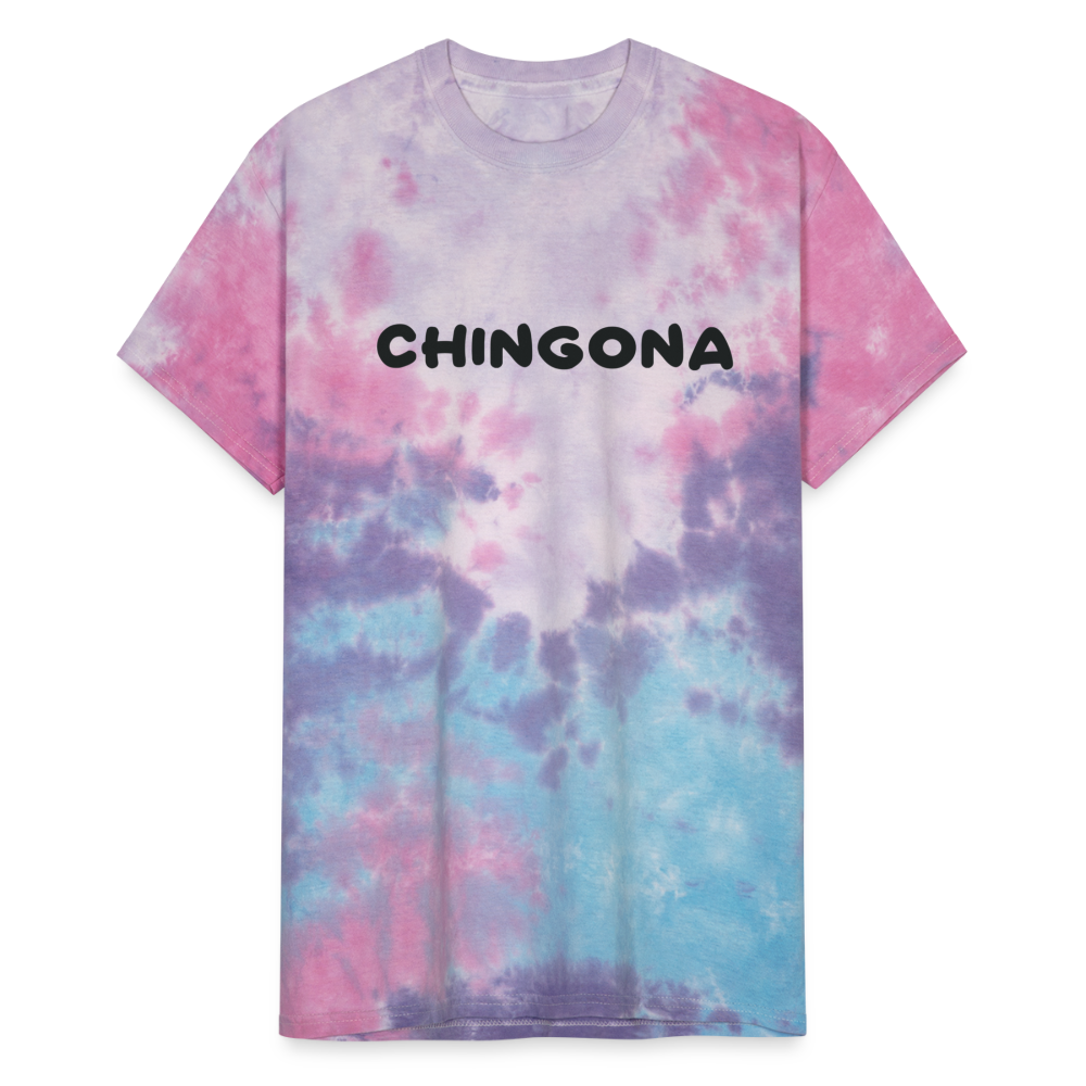 Chingona Unisex Tie Dye T-Shirt - cotton candy