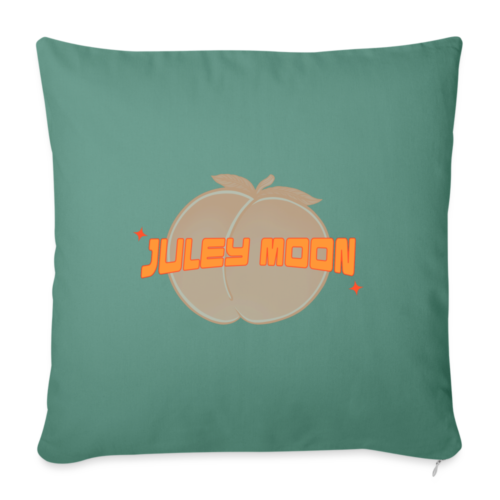 JM Logo Throw Pillow Cover - cypress green
