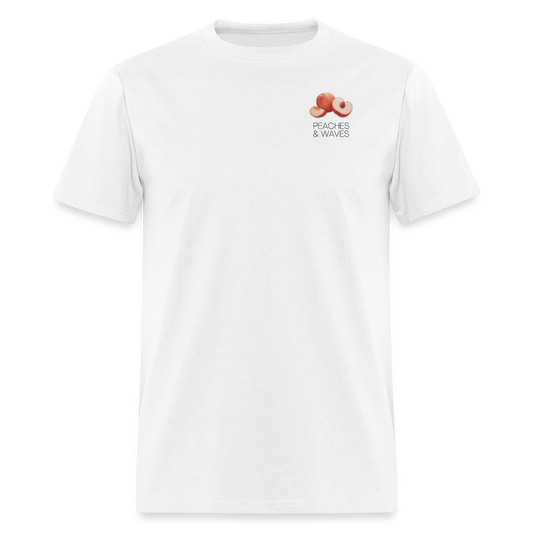 Peaches 'n' Waves Unisex Classic T-Shirt - white