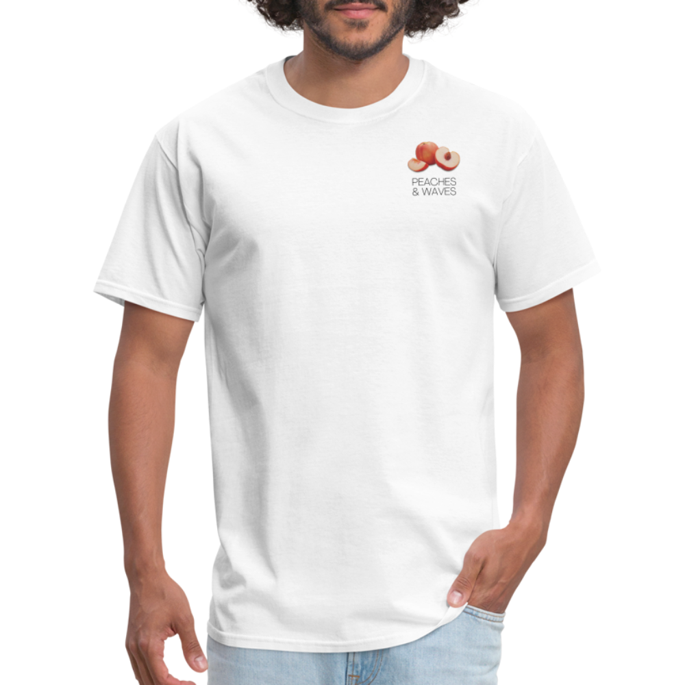 Peaches 'n' Waves Unisex Classic T-Shirt - white