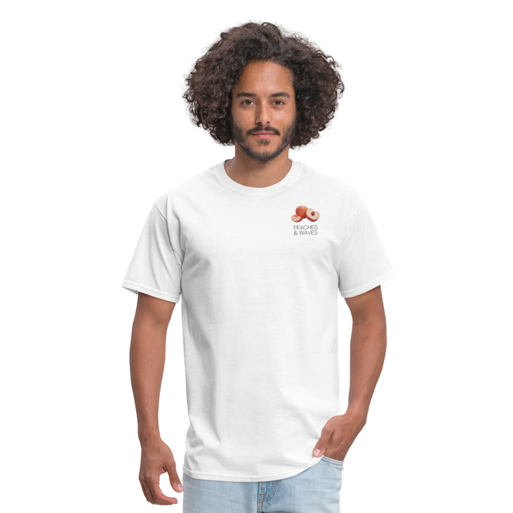 Peaches 'n' Waves Unisex Classic T-Shirt - white