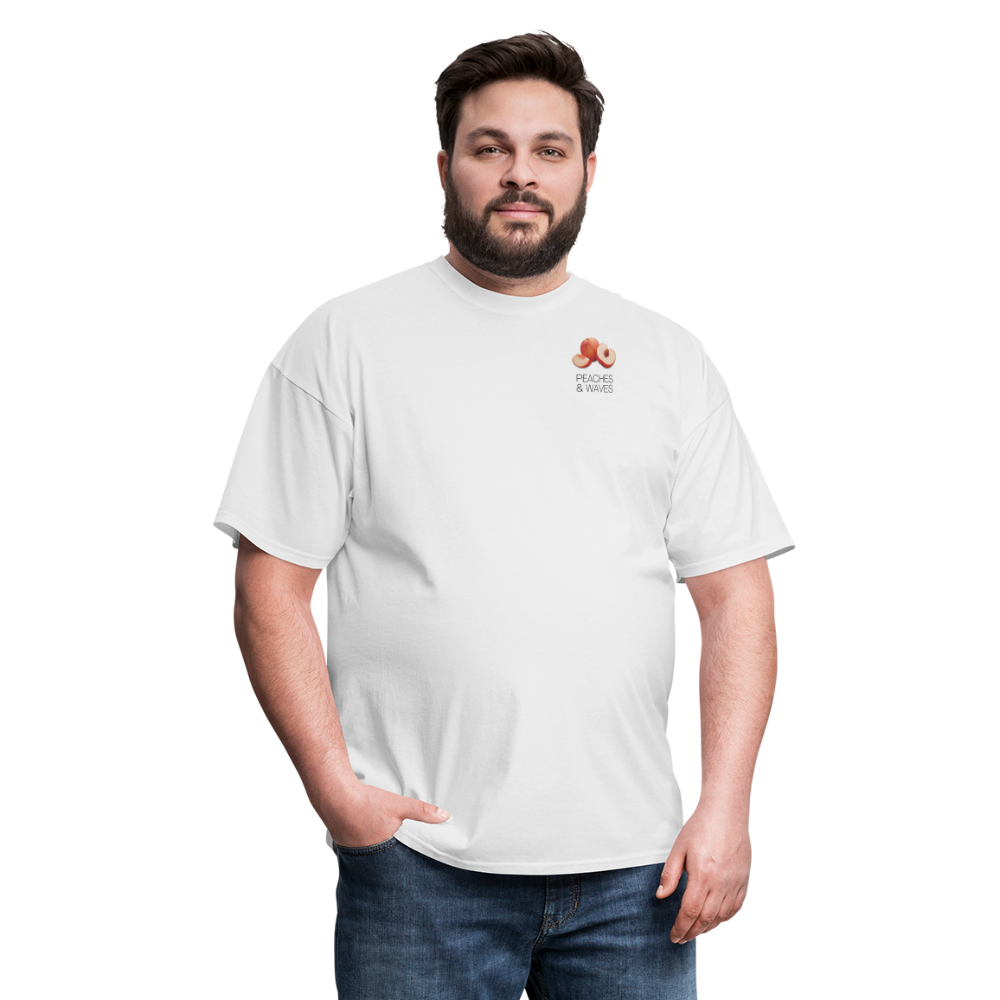 Peaches 'n' Waves Unisex Classic T-Shirt - white