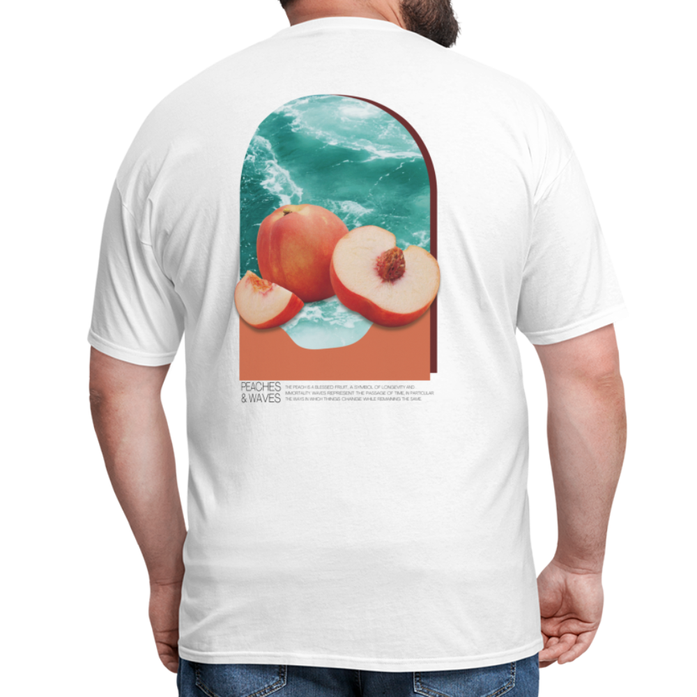 Peaches 'n' Waves Unisex Classic T-Shirt - white