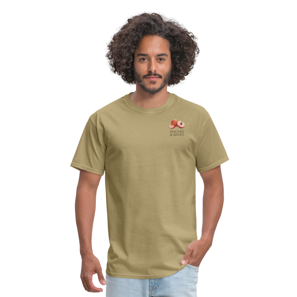 Peaches 'n' Waves Unisex Classic T-Shirt - khaki