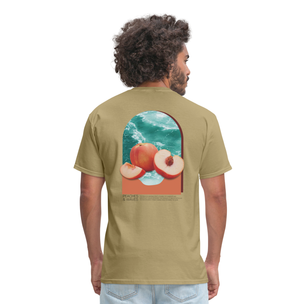 Peaches 'n' Waves Unisex Classic T-Shirt - khaki