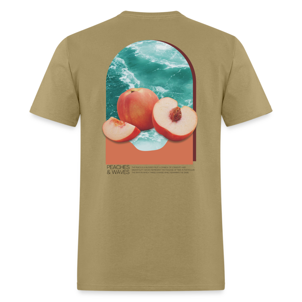 Peaches 'n' Waves Unisex Classic T-Shirt - khaki