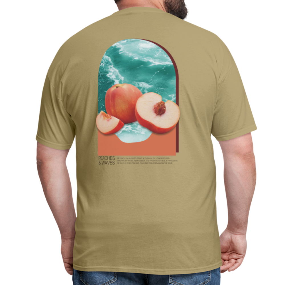 Peaches 'n' Waves Unisex Classic T-Shirt - khaki