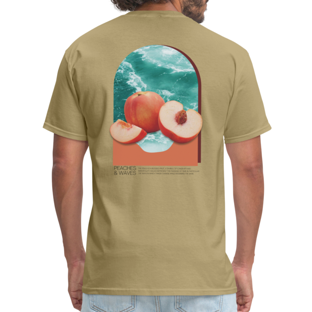 Peaches 'n' Waves Unisex Classic T-Shirt - khaki
