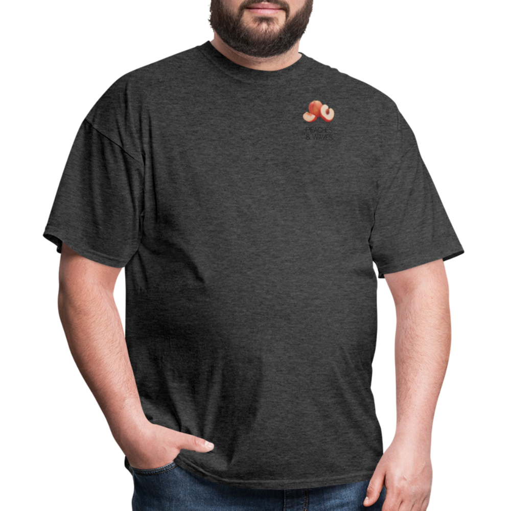 Peaches 'n' Waves Unisex Classic T-Shirt - heather black