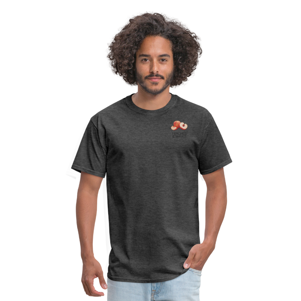 Peaches 'n' Waves Unisex Classic T-Shirt - heather black