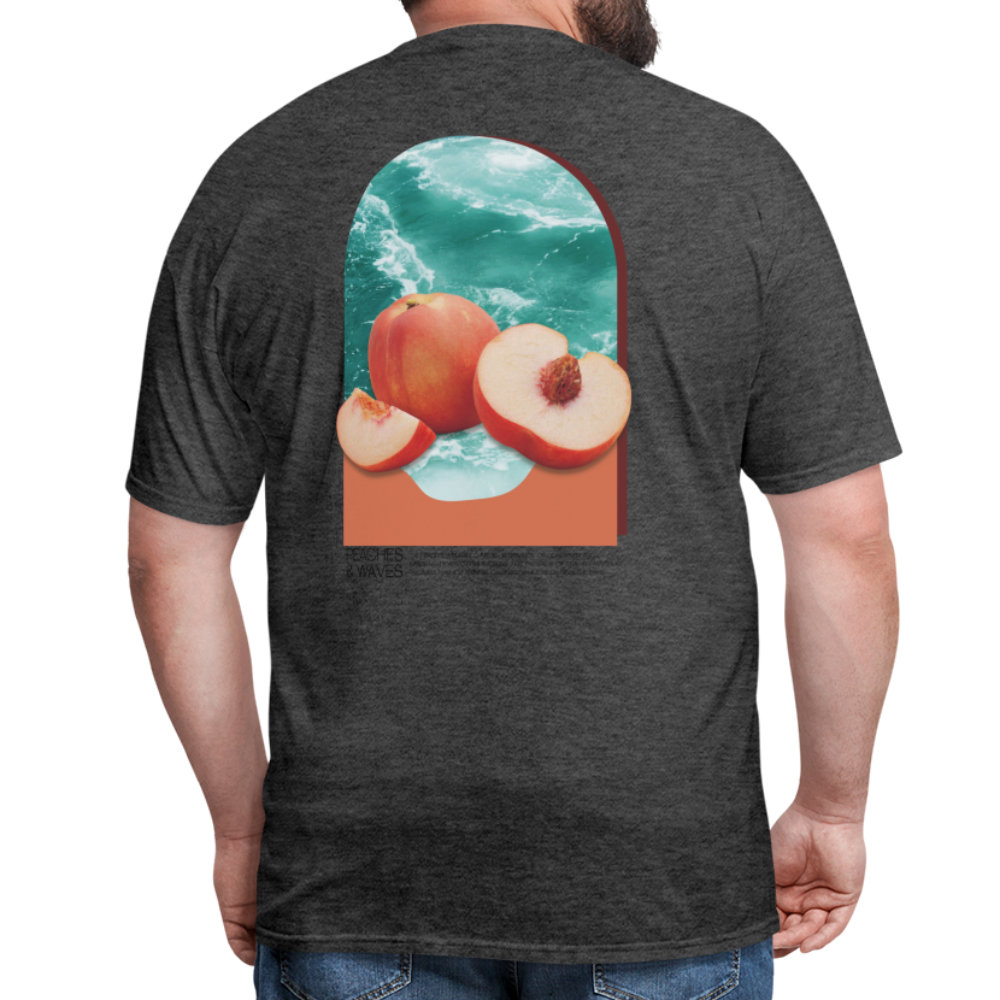 Peaches 'n' Waves Unisex Classic T-Shirt - heather black