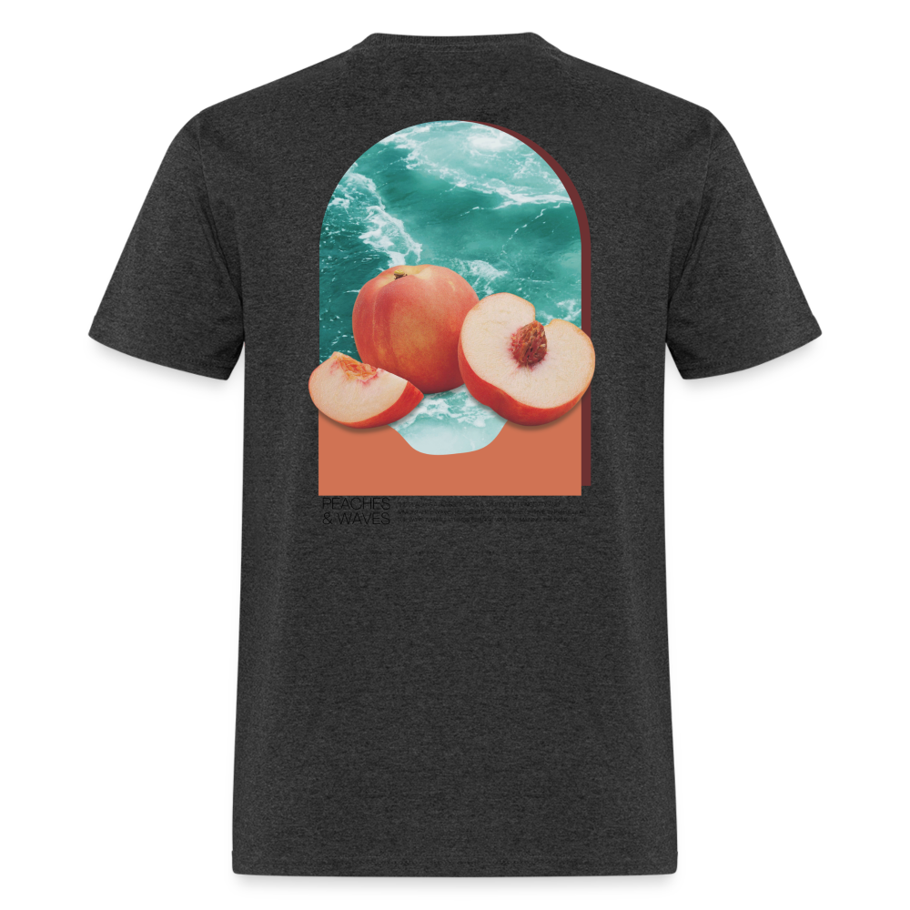 Peaches 'n' Waves Unisex Classic T-Shirt - heather black
