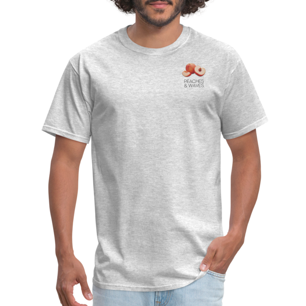 Peaches 'n' Waves Unisex Classic T-Shirt - heather gray