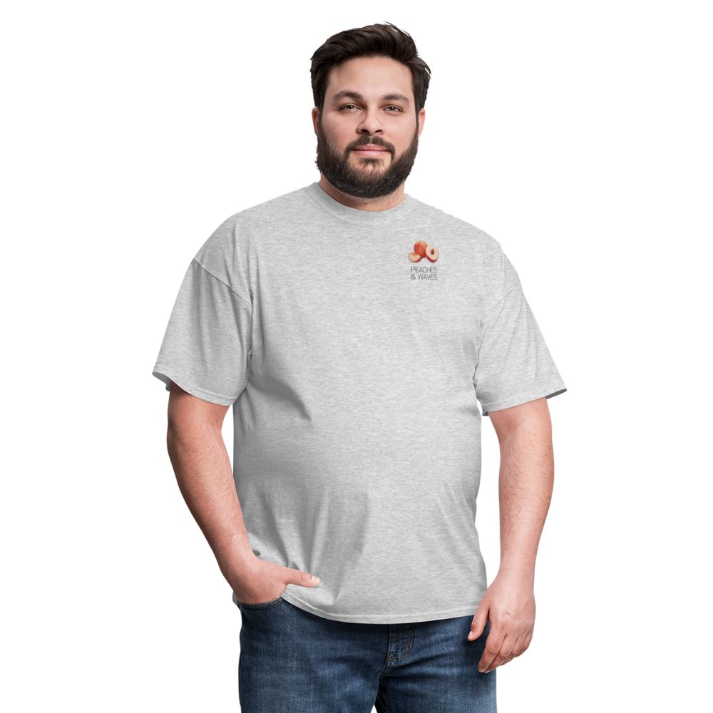Peaches 'n' Waves Unisex Classic T-Shirt - heather gray