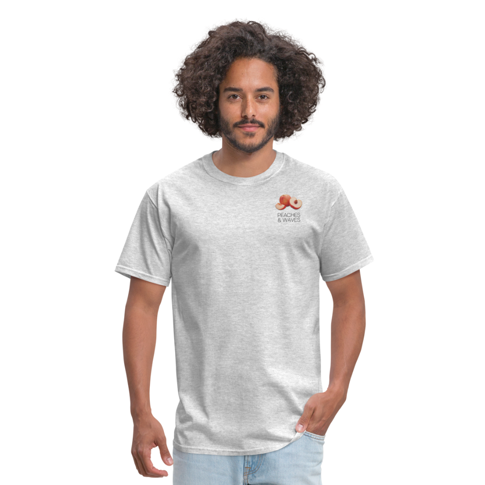 Peaches 'n' Waves Unisex Classic T-Shirt - heather gray