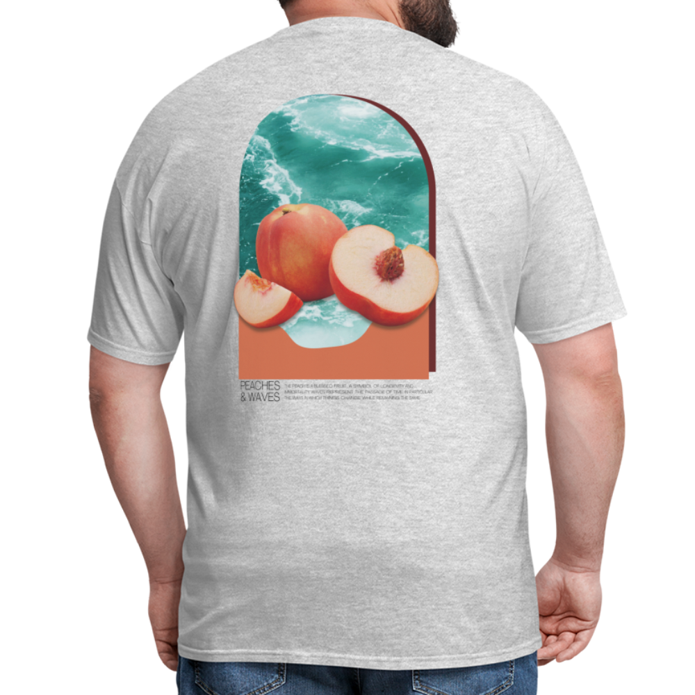 Peaches 'n' Waves Unisex Classic T-Shirt - heather gray