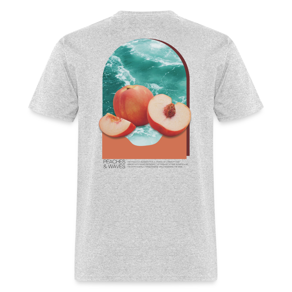 Peaches 'n' Waves Unisex Classic T-Shirt - heather gray