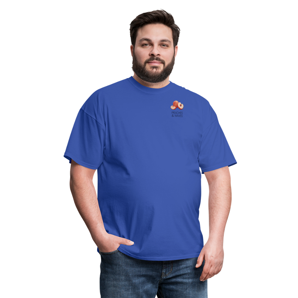 Peaches 'n' Waves Unisex Classic T-Shirt - royal blue