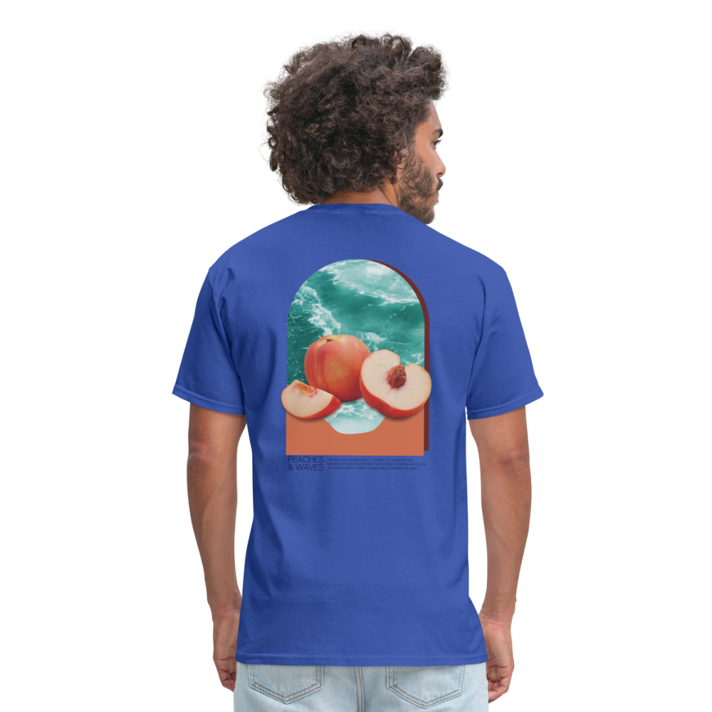 Peaches 'n' Waves Unisex Classic T-Shirt - royal blue