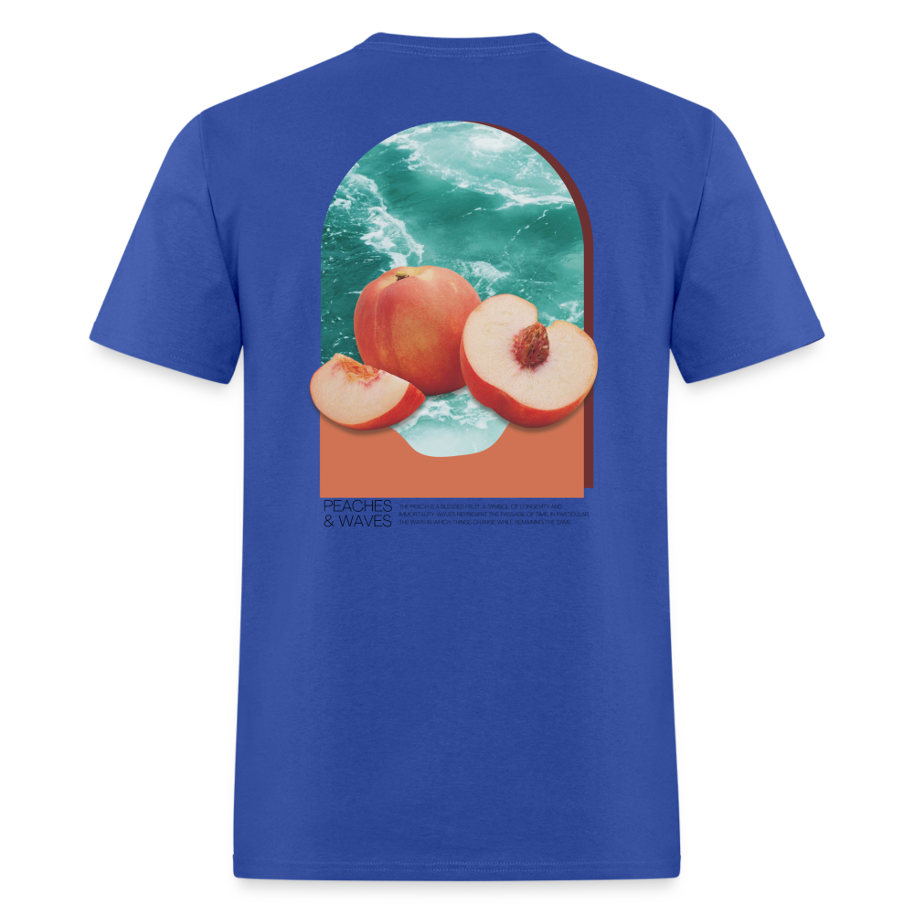 Peaches 'n' Waves Unisex Classic T-Shirt - royal blue