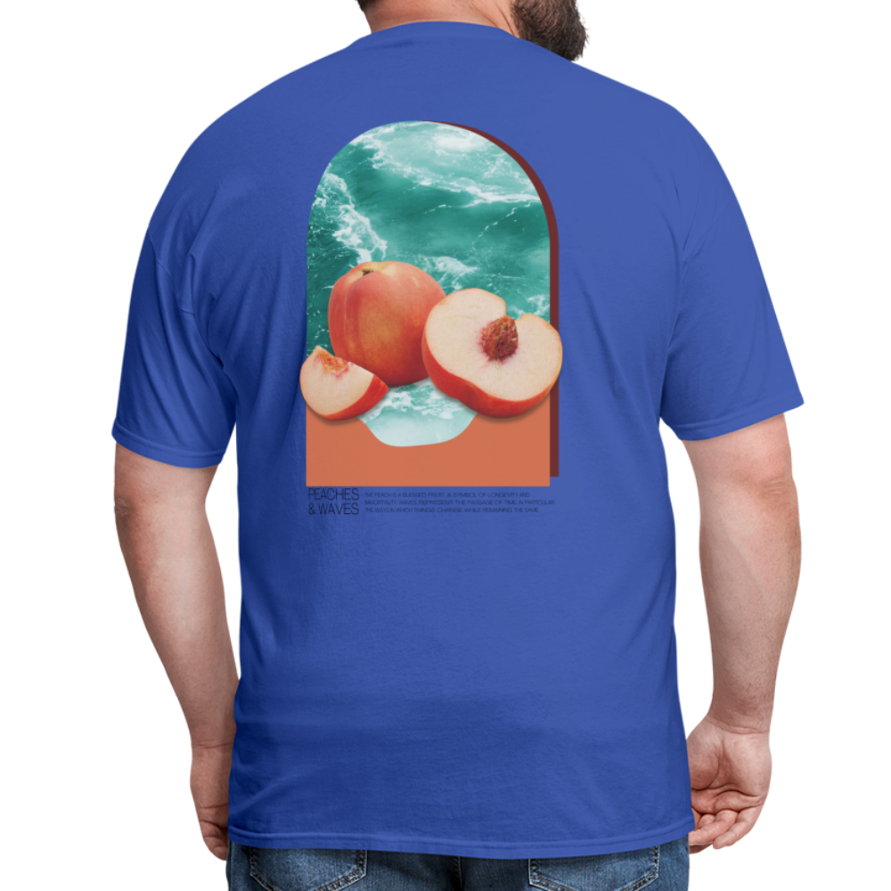 Peaches 'n' Waves Unisex Classic T-Shirt - royal blue
