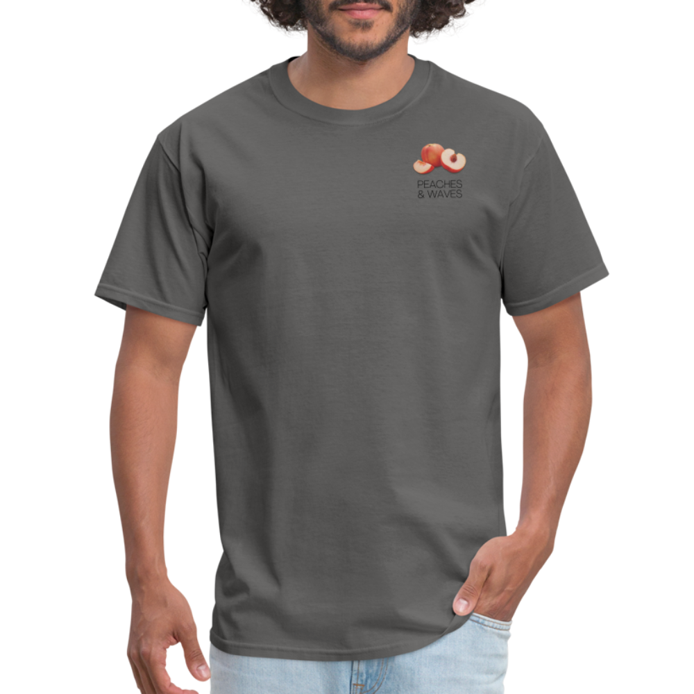Peaches 'n' Waves Unisex Classic T-Shirt - charcoal