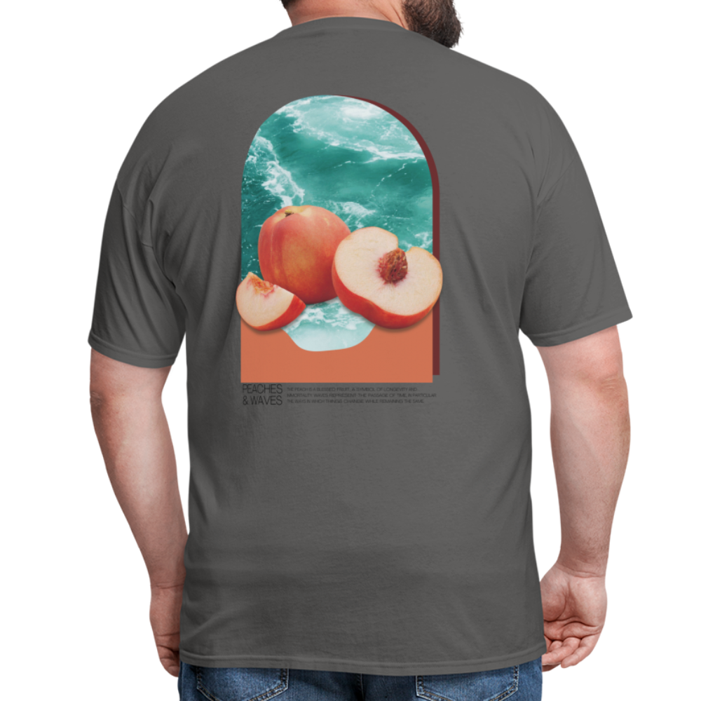Peaches 'n' Waves Unisex Classic T-Shirt - charcoal