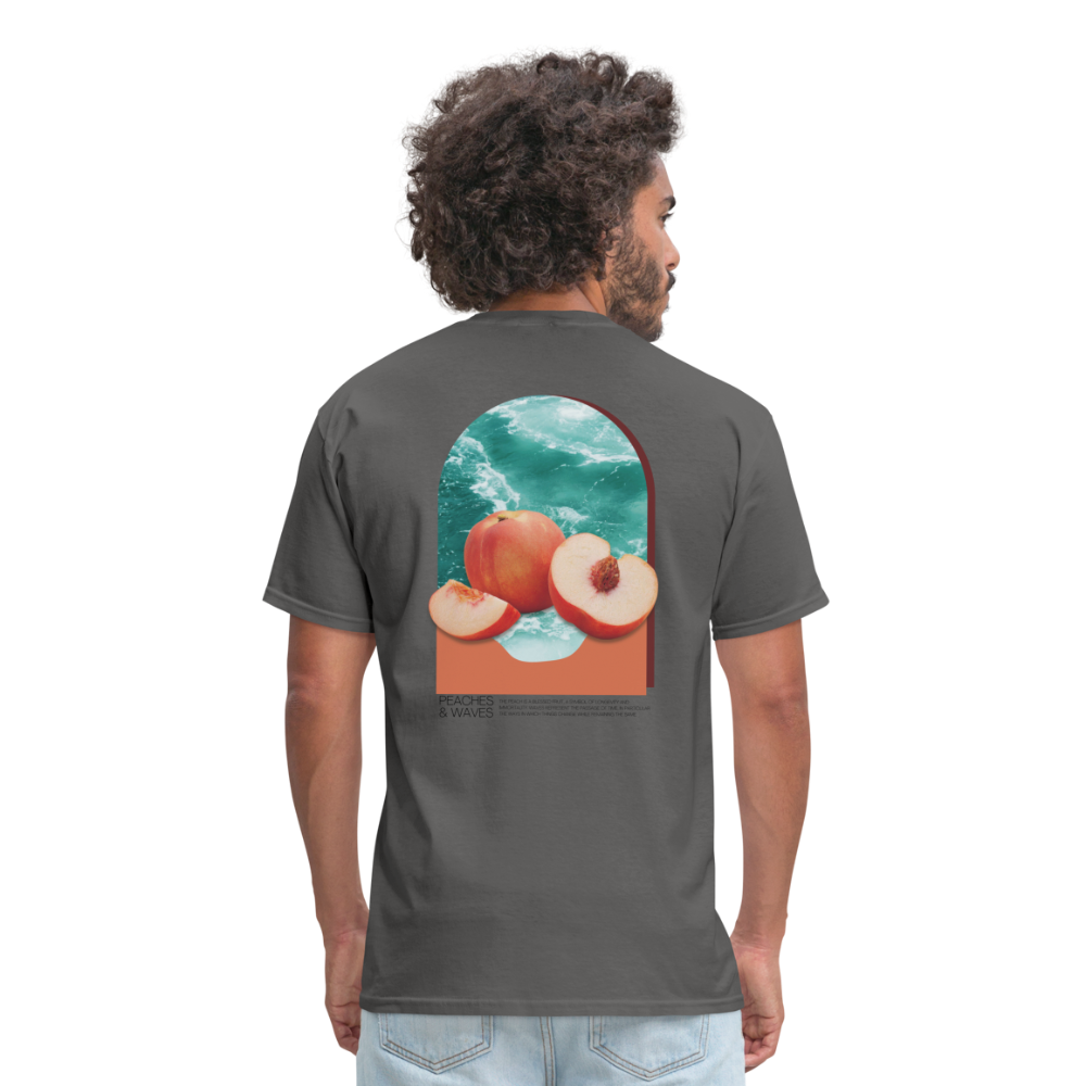 Peaches 'n' Waves Unisex Classic T-Shirt - charcoal