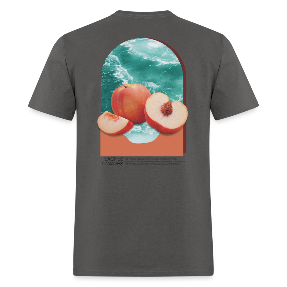 Peaches 'n' Waves Unisex Classic T-Shirt - charcoal