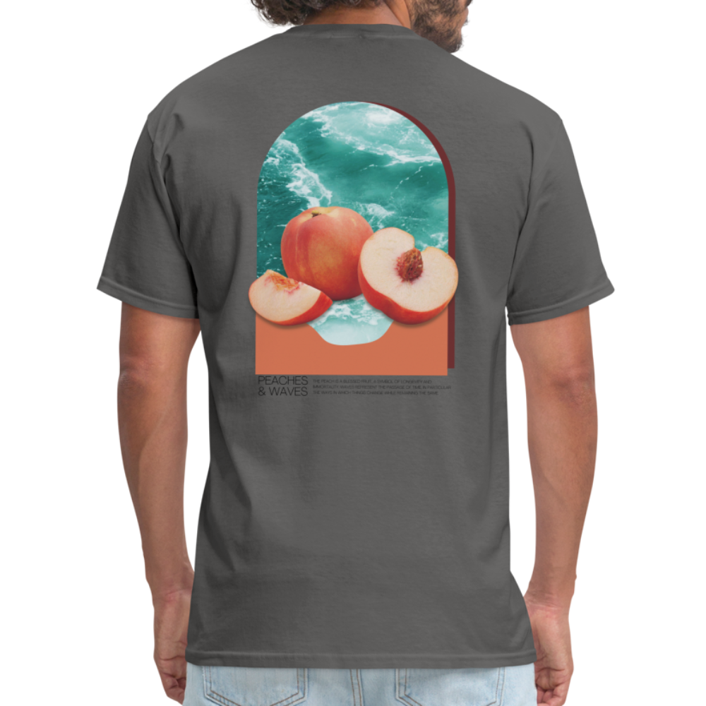 Peaches 'n' Waves Unisex Classic T-Shirt - charcoal