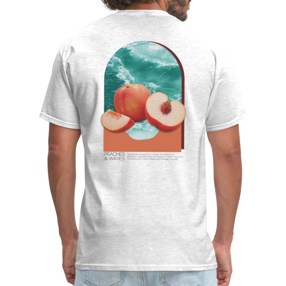 Peaches 'n' Waves Unisex Classic T-Shirt - light heather gray