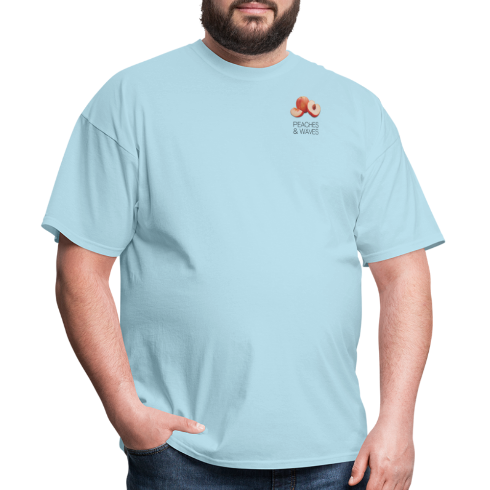 Peaches 'n' Waves Unisex Classic T-Shirt - powder blue