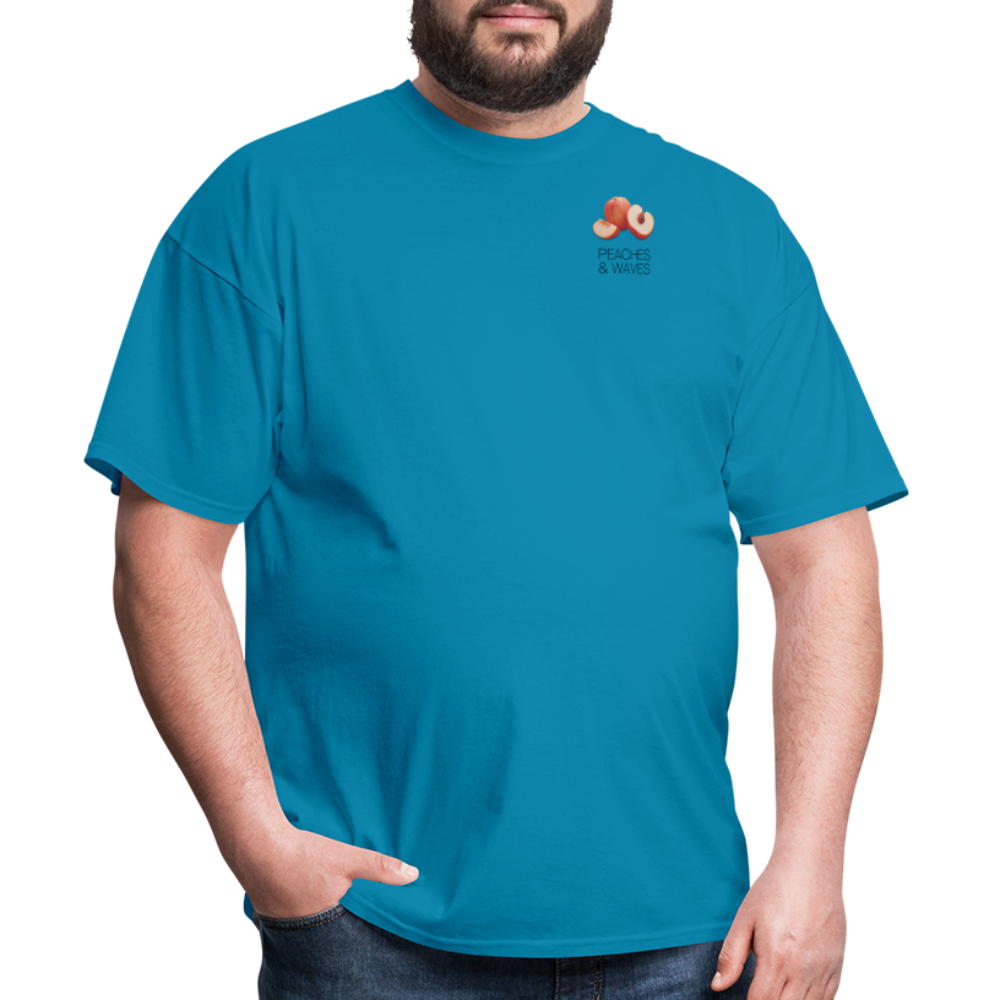 Peaches 'n' Waves Unisex Classic T-Shirt - turquoise