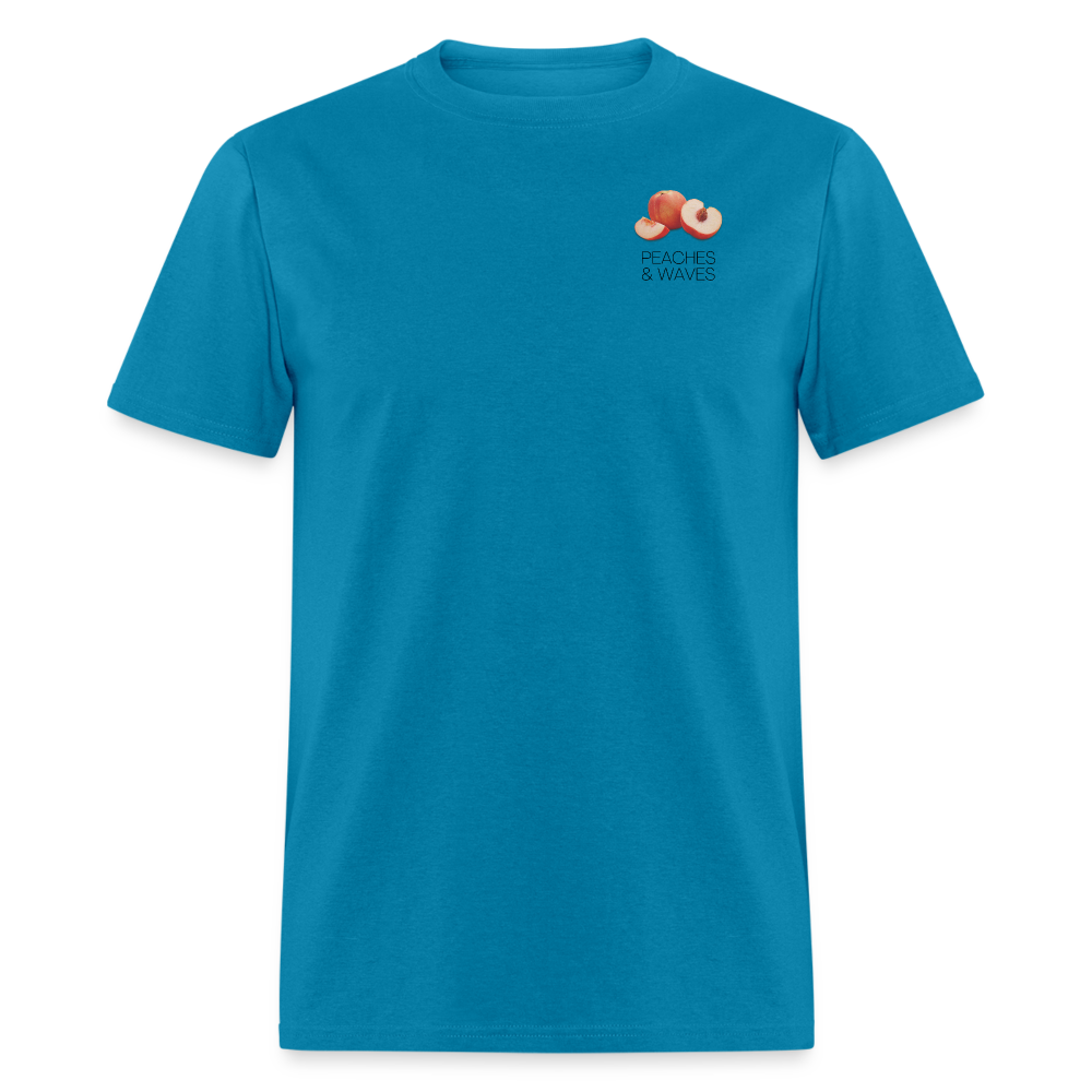 Peaches 'n' Waves Unisex Classic T-Shirt - turquoise