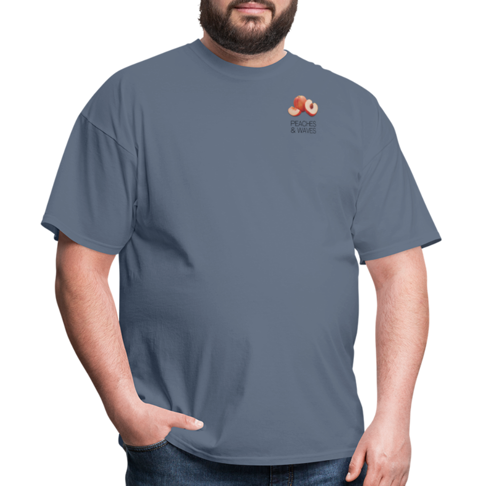 Peaches 'n' Waves Unisex Classic T-Shirt - denim