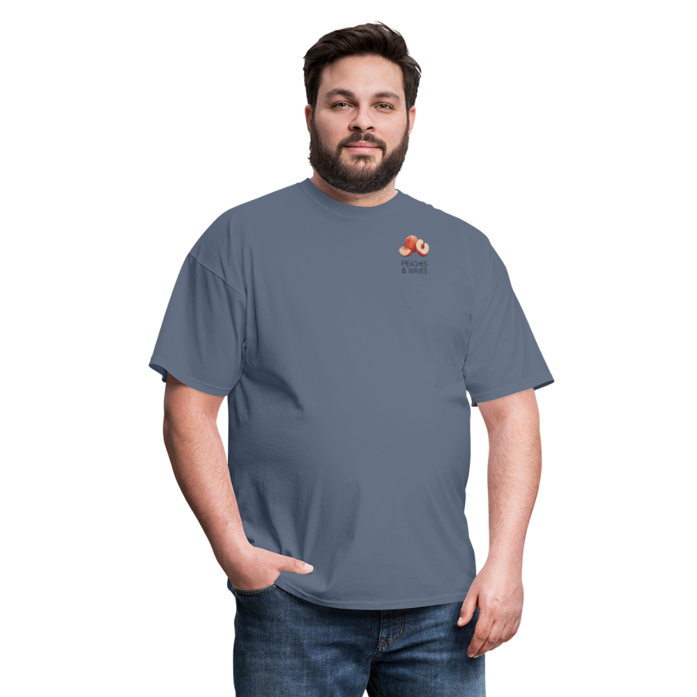 Peaches 'n' Waves Unisex Classic T-Shirt - denim