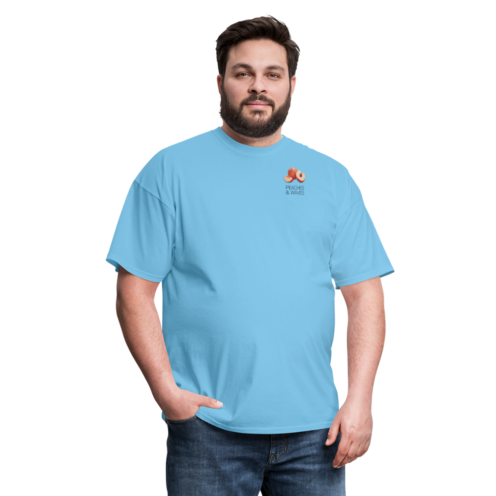 Peaches 'n' Waves Unisex Classic T-Shirt - aquatic blue