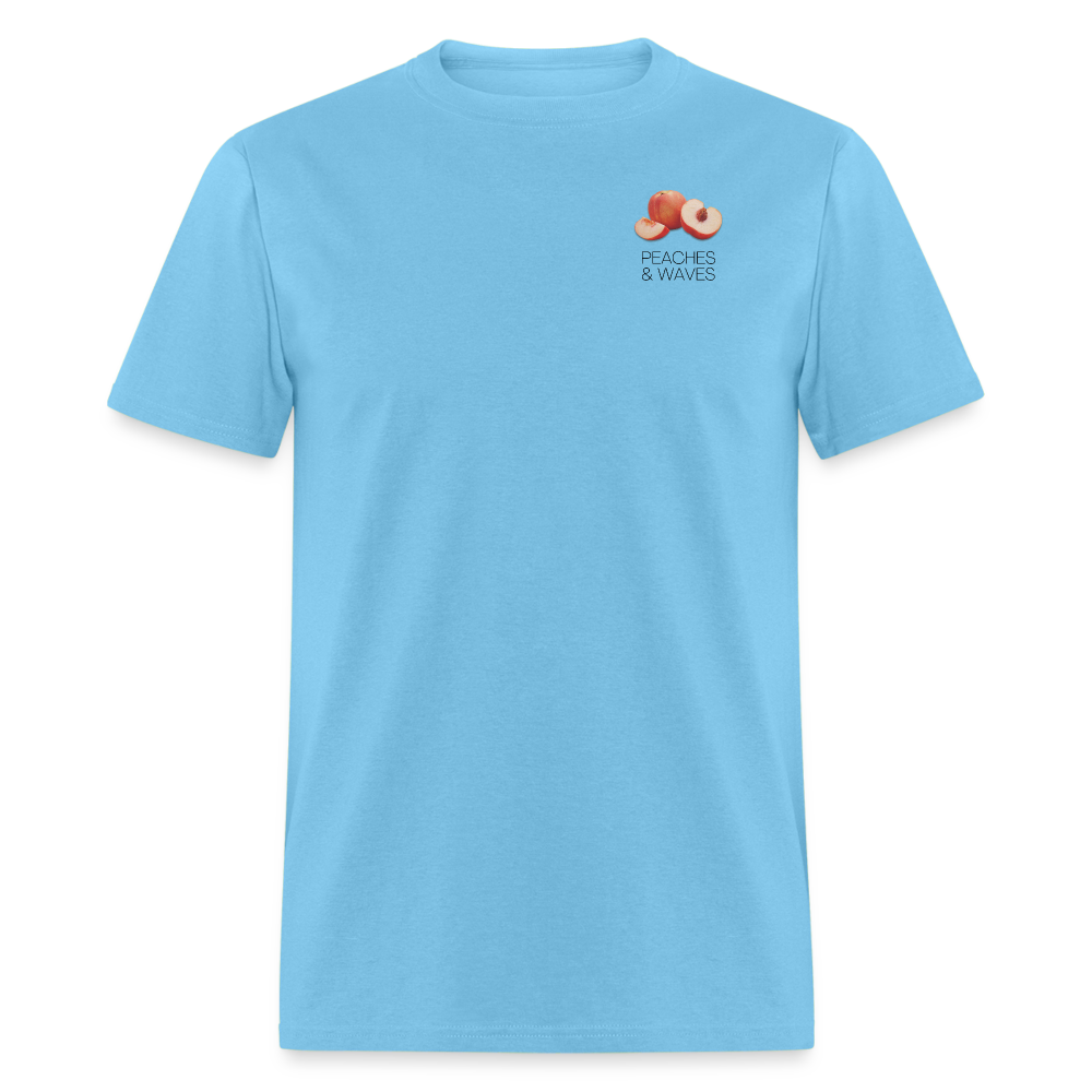 Peaches 'n' Waves Unisex Classic T-Shirt - aquatic blue